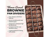Non-Stick 18-Cavity Brownie Pan with Removable Divider