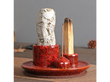 3-in-1 Ceramic Incense Burner Holder for Palo Santo Sage & Stick
