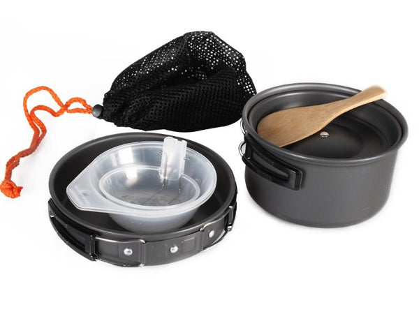 7PCS Outdoor Camping Cooking Pot Set with Carry Bag
