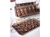 Non-Stick 18-Cavity Brownie Pan with Removable Divider