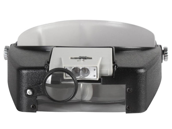 Headband Magnifier with 2 LED Lights