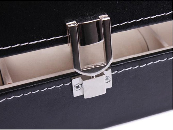 Delicate Leather Watch Box Case - 6 Slots
