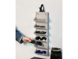 6-Slot Foldable Travel Sunglasses Organizer & Hanging Case