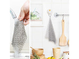 Stainless Steel Cleaner Chainmail Scrubber Cookware Kitchen Tool