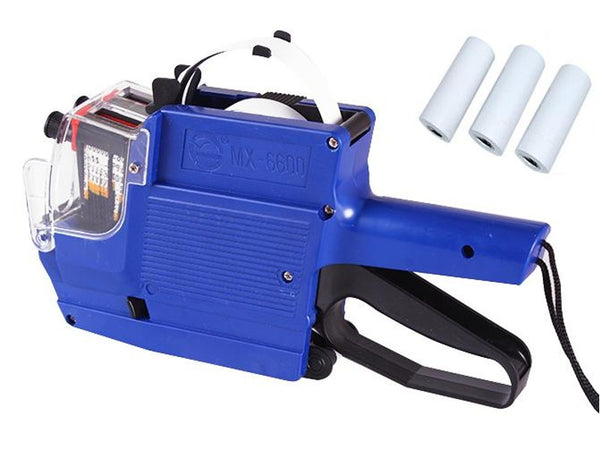Price Labeller Tag Gun 2 LINES + 30 Rolls Paper