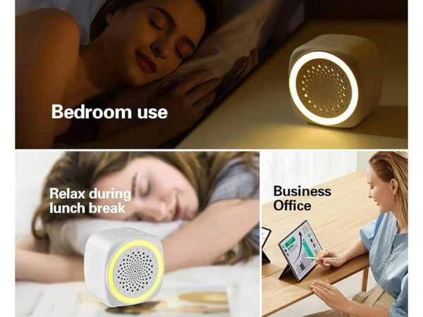 Portable White Noise Machine with 26 Sounds 7-Color Night Light