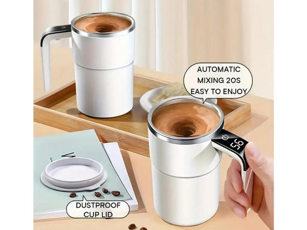 USB Automatic Mixing Coffee Mug w/ Temp Display