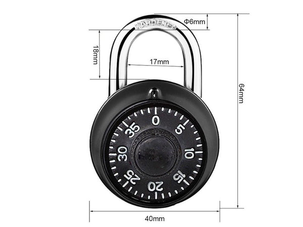 Combination Lock Security Safety Padlock