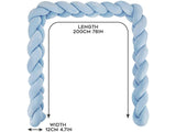2M Baby Crib Bumper Plush Nursery Decor