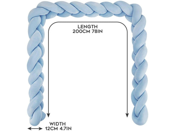 2M Baby Crib Bumper Plush Nursery Decor