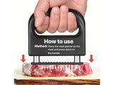 48-Blade Stainless Steel Meat Tenderizer Tool with Safety Lock