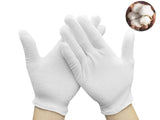 12Pairs White Cotton Gloves