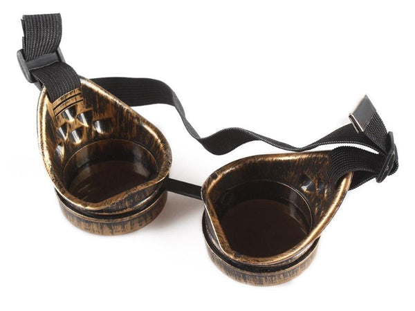 Brass Steampunk Goggles for Motorcycling/ Cosplay/ Parties