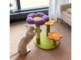 Flower Cat Tree Tower - 3-Ply Small Kitten Scratching Post