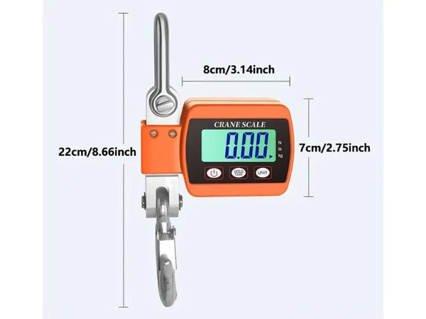 500kg Digital Crane Scale, Heavy Duty Hanging Farm Scale