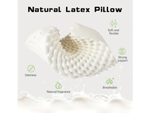 Latex Contour Pillow for Neck Pain - Orthopedic Support