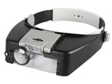 Headband Magnifier with 2 LED Lights