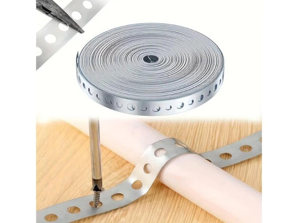 Galvanized Metal Pipe Strap for Downpipe, Fence, Garden