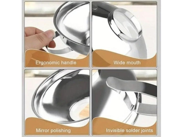 Stainless Steel Wide Mouth Canning Funnel - Preserving Jar Latch