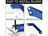 Tile Grout Cleaning Scraper Tool with 2 Replacement Blades
