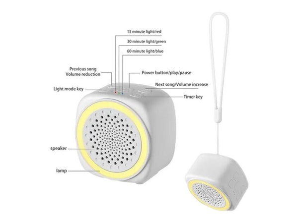 Portable White Noise Machine with 26 Sounds 7-Color Night Light
