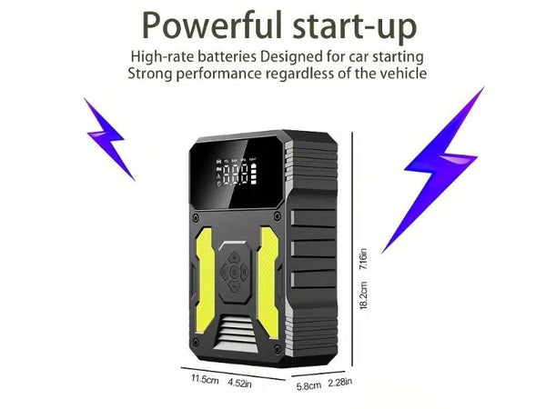 3000A Jump Starter with 150PSI Air Compressor - Portable Power