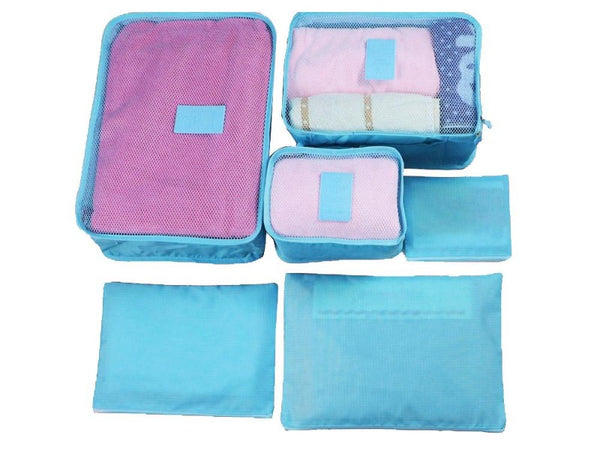6PCS Waterproof Travel Clothes Storage Bags