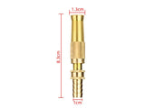 Copper High Pressure Garden Hose Spray Nozzle 1/2" Yellow