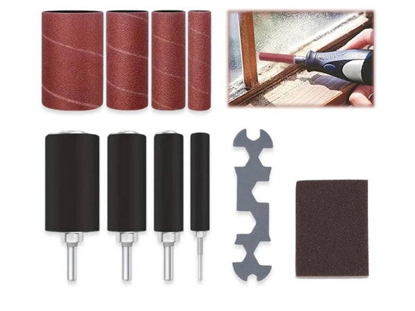 20pc Drum Sanding Kit Rubber Spindle Sander Set for Drill Press