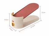10pcs Adjustable Double-Layer Shoe Slot Organizers