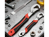 2pc Multi Function Adjustable Spanner Wrench Set Carbon Steel