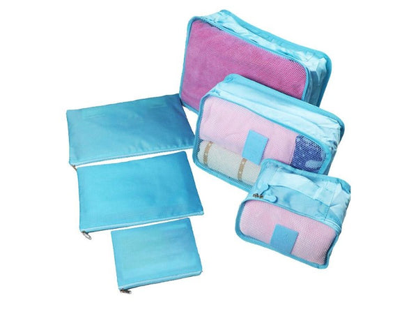 6PCS Waterproof Travel Clothes Storage Bags