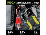 3000A Jump Starter with 150PSI Air Compressor - Portable Power