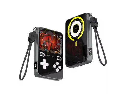 2-in-1 Wireless Power Bank & Handheld Console - 1500+ Games