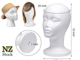 3x Female Mannequin Foam Head - Wig & Hat Display Styrofoam