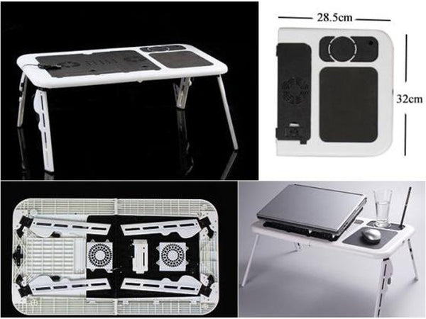 Portable All in One Laptop Table with Cooler Pad