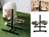 Elevated Pet Feeder Dual Dog Bowl Stand