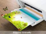 A4 Sticker Paper Custom Vinyl Stickers Printing Paper Glossy x50