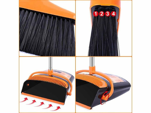 Adjustable Broom and Dustpan Set