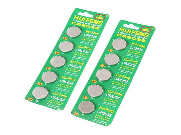 10 X CR 2032 CR2032 Lithium Button Batteries