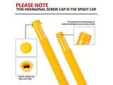Fuel Can Nozzle Replacement Set - Leak-Proof Flexible Spout
