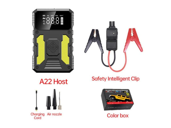 3000A Jump Starter with 150PSI Air Compressor - Portable Power