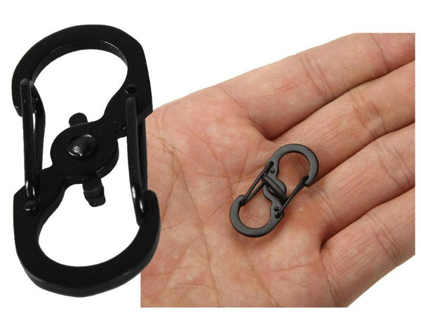 S-Shaped Stainless Steel Anti-Lost Keychain Key Lock