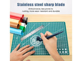 360° Rotating Craft Cutting Pen - Stainless Steel Detail Knife