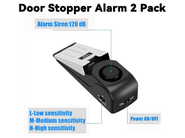 Door Stopper Alarm 2 packs