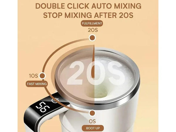 USB Automatic Mixing Coffee Mug w/ Temp Display