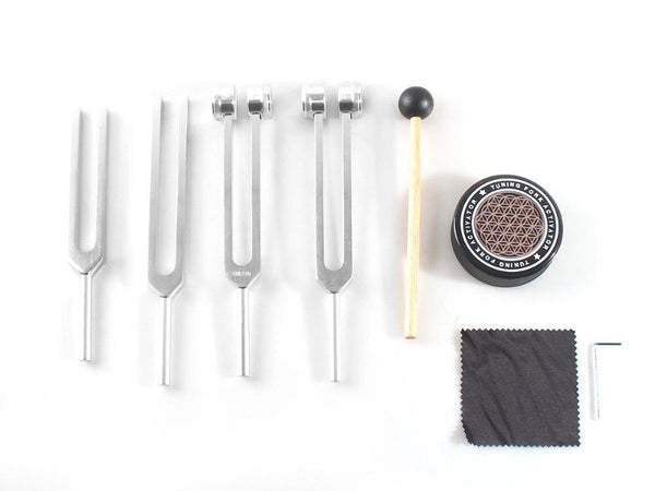 4pc Tuning Fork Set - Sound Healing & Meditation Frequency Tools