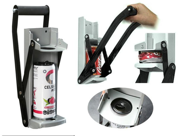 Wall-Mounted Can Crusher for 12oz & 16oz Cans