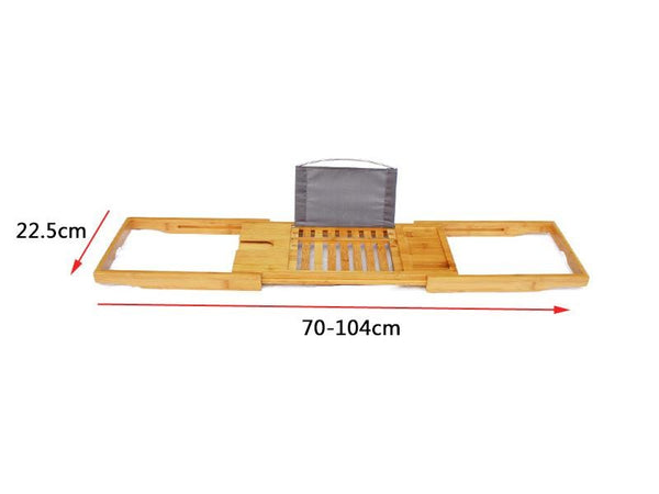 Retractable Wood Bathtub Caddy