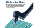 360° Rotating Craft Cutting Pen - Stainless Steel Detail Knife